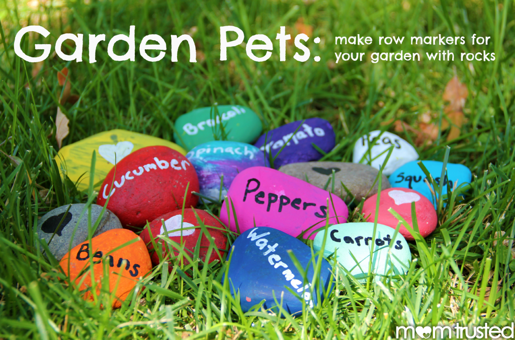 rock row markers for your garden