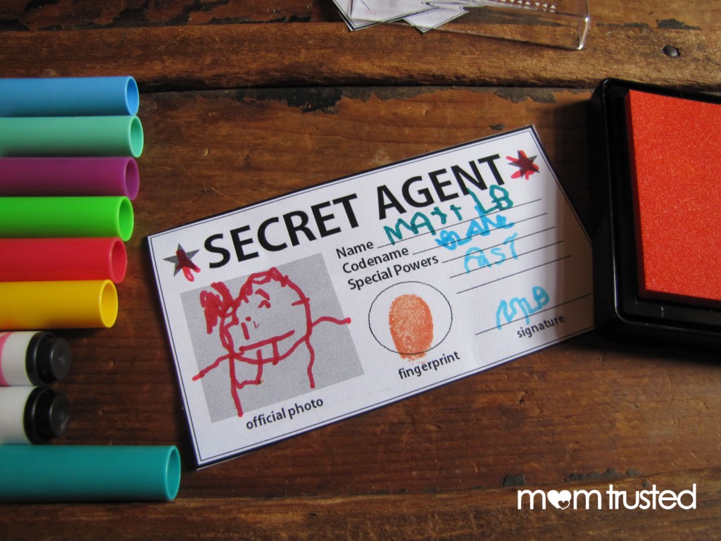 Secret Agent Badge Template