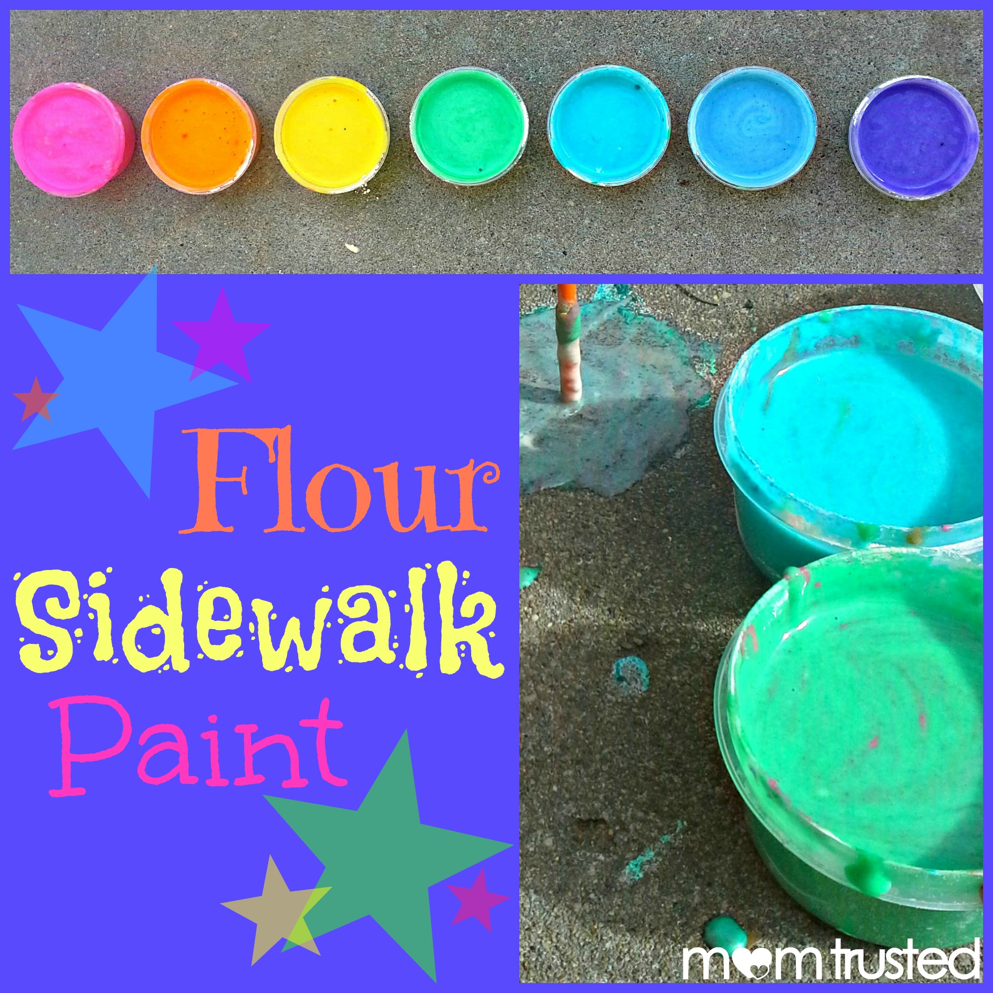 Homemade Sidewalk PaintPreschool Activities and Printables