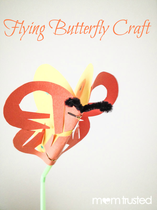Flying Butterfly Craft by MomTrusted_com