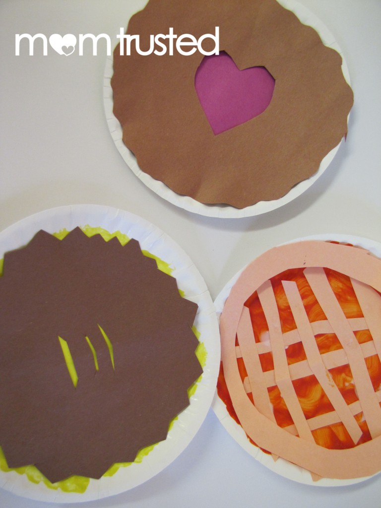 Paper Plate Craft Thanksgiving Pies Preschool Activities and Printables